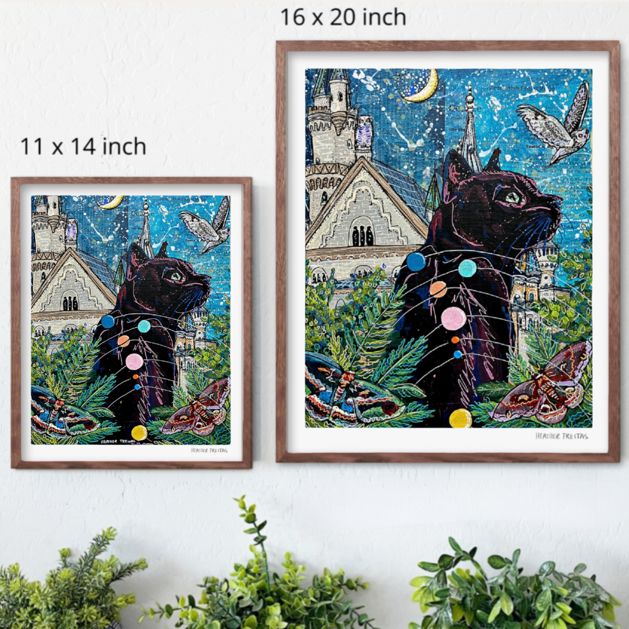 Jupiter Black Cat Fine Art Print