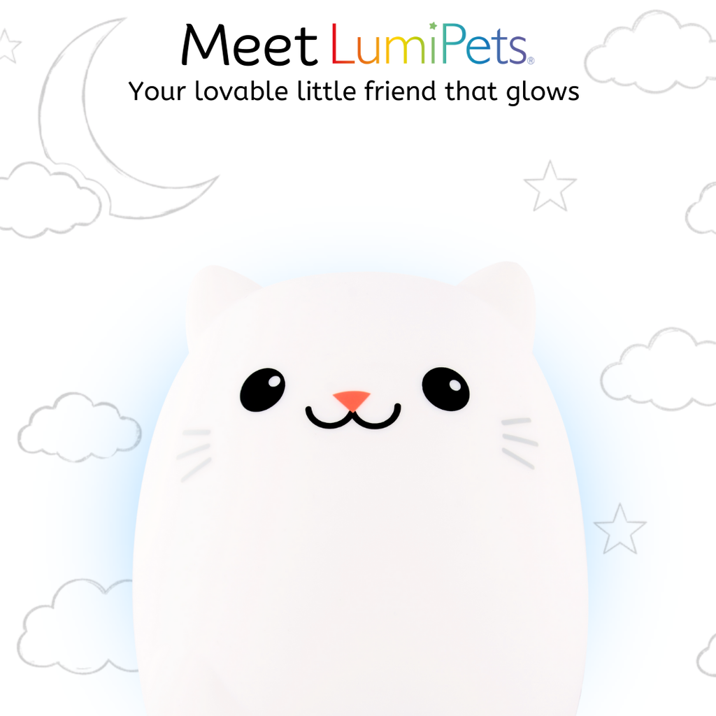 LumiPets® Clive the Cat- Children's Touch Night Light
