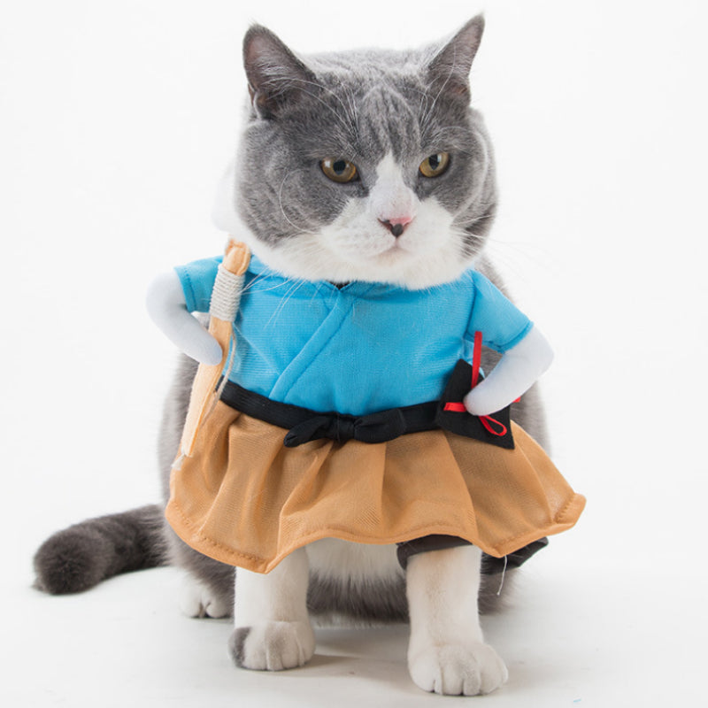 Funny  Costume Uniform Suit Party Clothing For Cat Cosplay Clothes