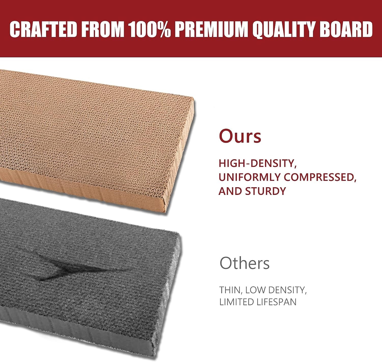 Cardboard Cat House with Scratcher