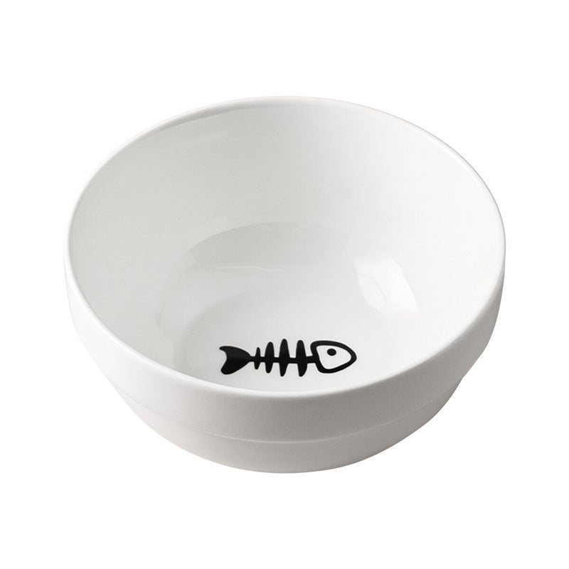 Ceramic Cat Bowl Food Basin Drinking Water