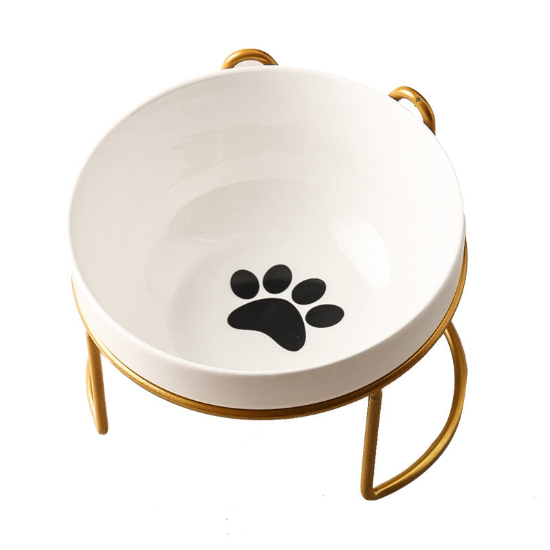 Ceramic Cat Bowl Food Basin Drinking Water