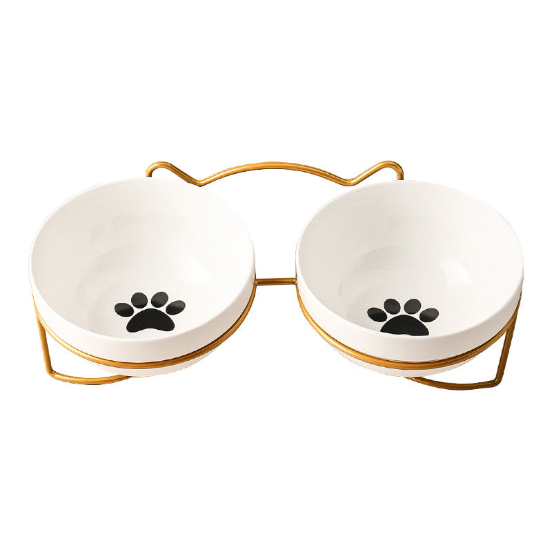 Ceramic Cat Bowl Food Basin Drinking Water