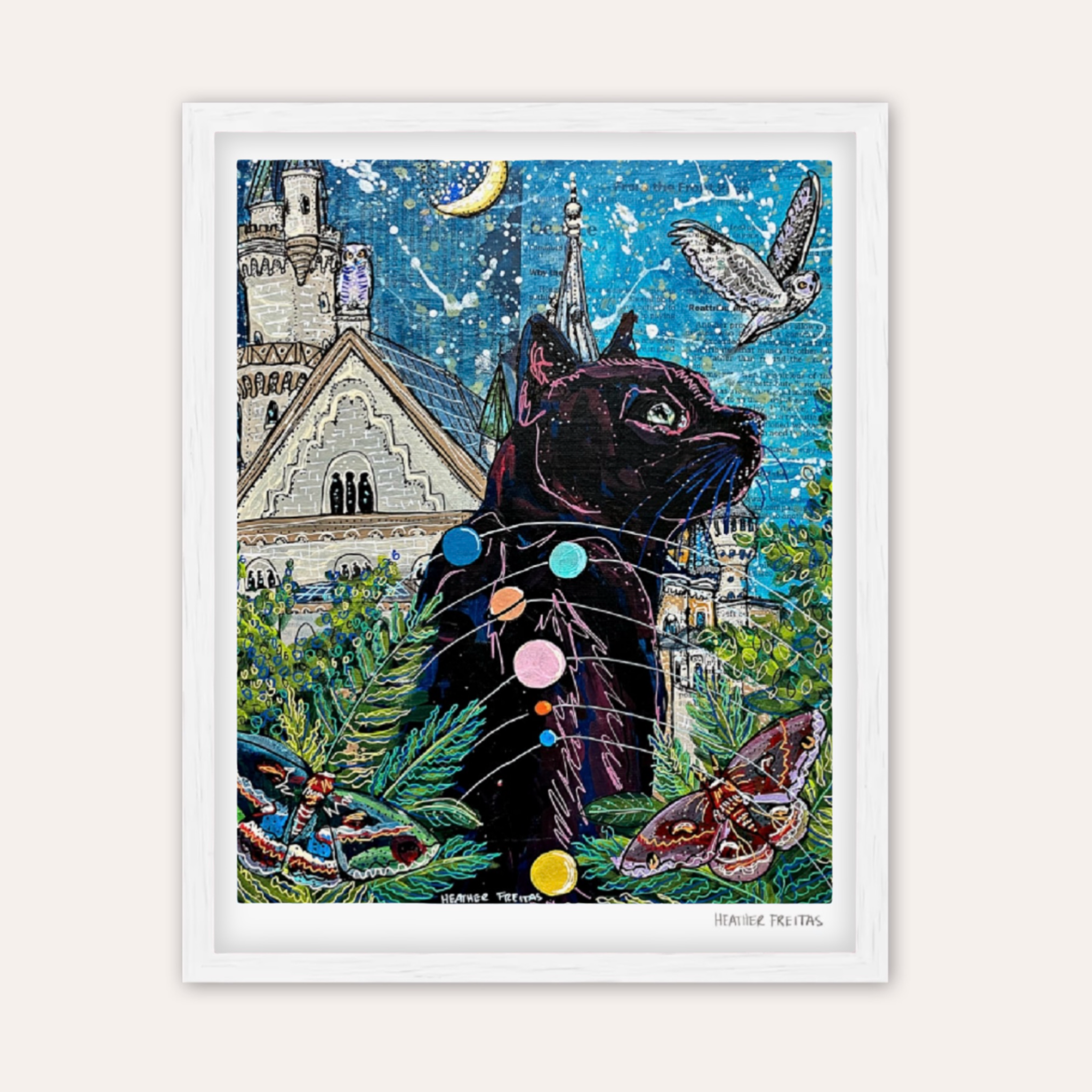 Jupiter Black Cat Fine Art Print