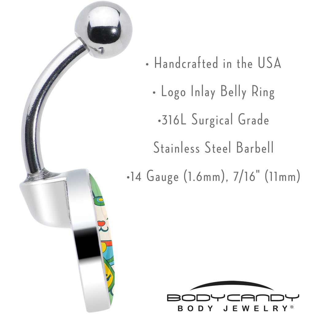 Waving Cat Belly Ring by Onyx O