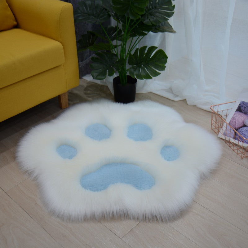 Plush Cat Paw Rug