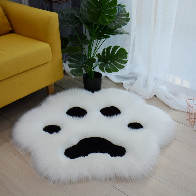 Plush Cat Paw Rug