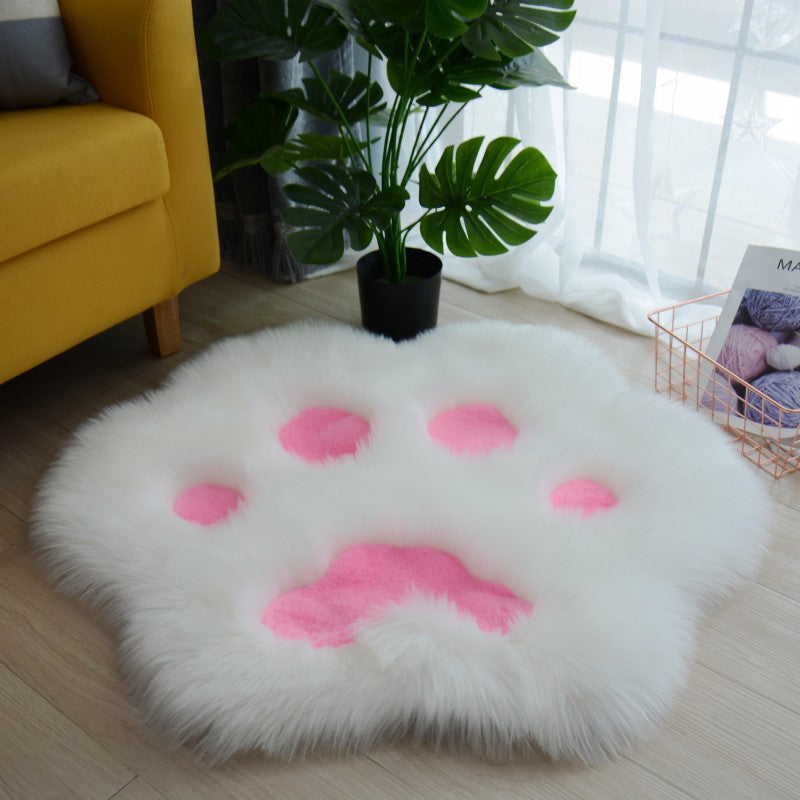 Plush Cat Paw Rug