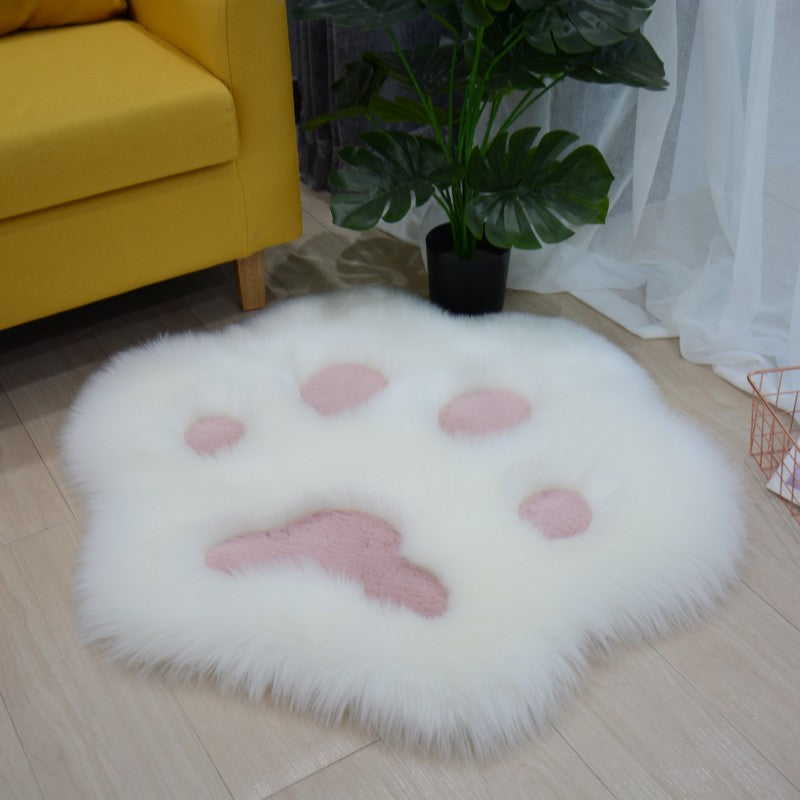 Plush Cat Paw Rug