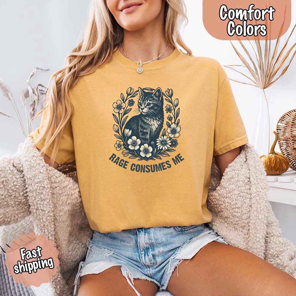 Rage Consumes Me Comfort Colors Shirt – Funny Meme Tee