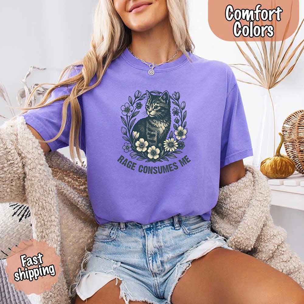 Rage Consumes Me Comfort Colors Shirt – Funny Meme Tee