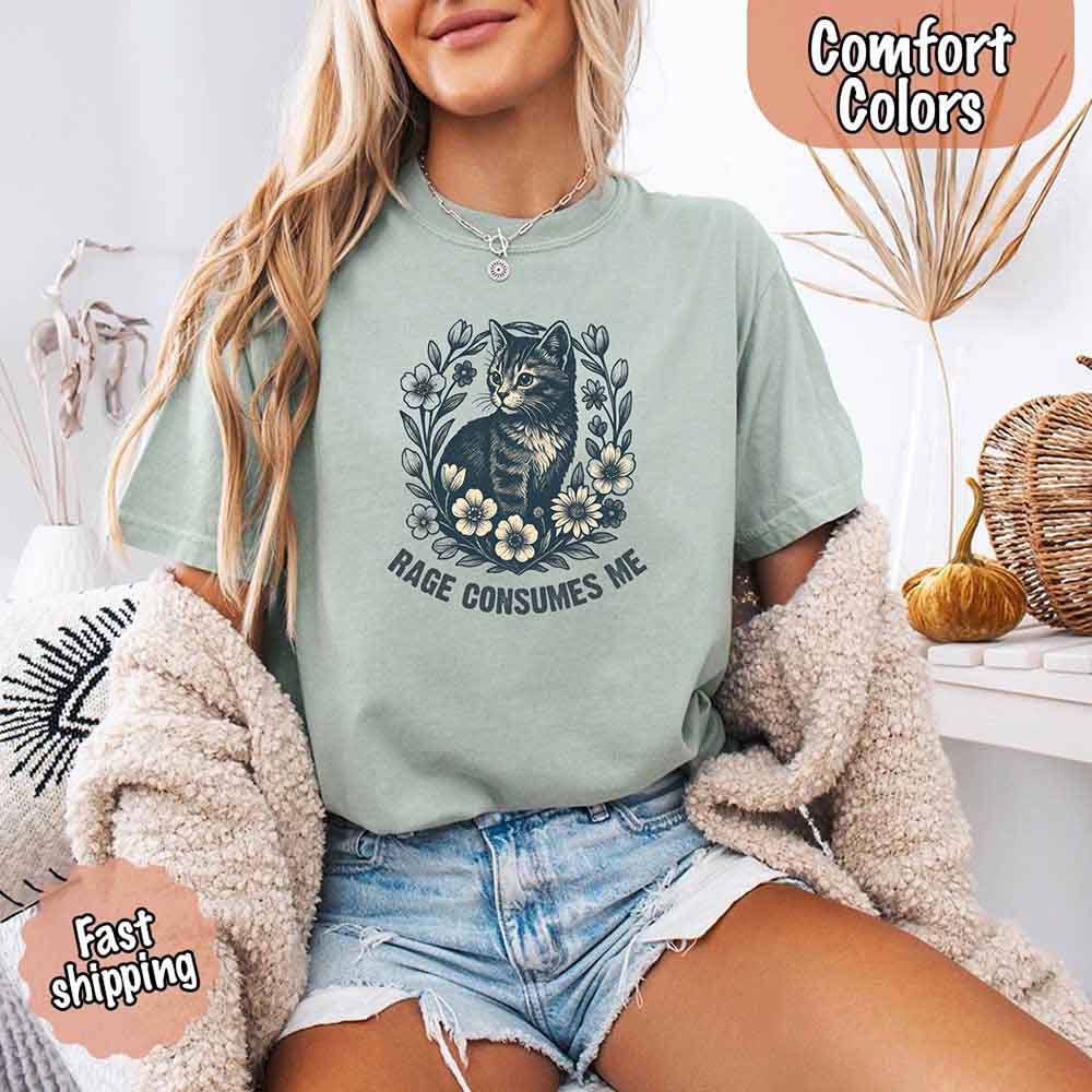 Rage Consumes Me Comfort Colors Shirt – Funny Meme Tee