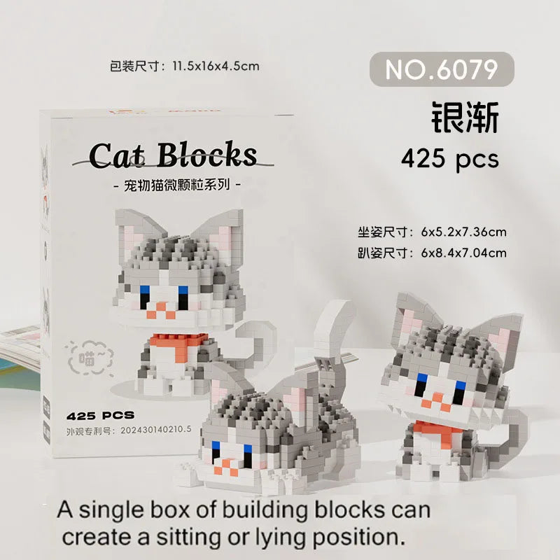 Cute Cats Building Block Toys