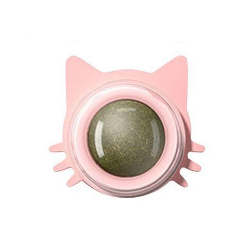 Ball Cat Toy Pasted Lollipop Gatos Mint On The Wall Pet  Ball Snack Good Cat Accessories Cat Toy with Light and Self-Rotating Ball Kitten Gift Edible Cat Lick Toy Cat Chew Toy Teeth Cleaning Cat Bite Toy Rotating Cat Toy